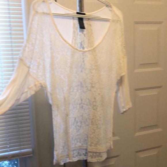 White Lace Shirt - Picture 3 of 4